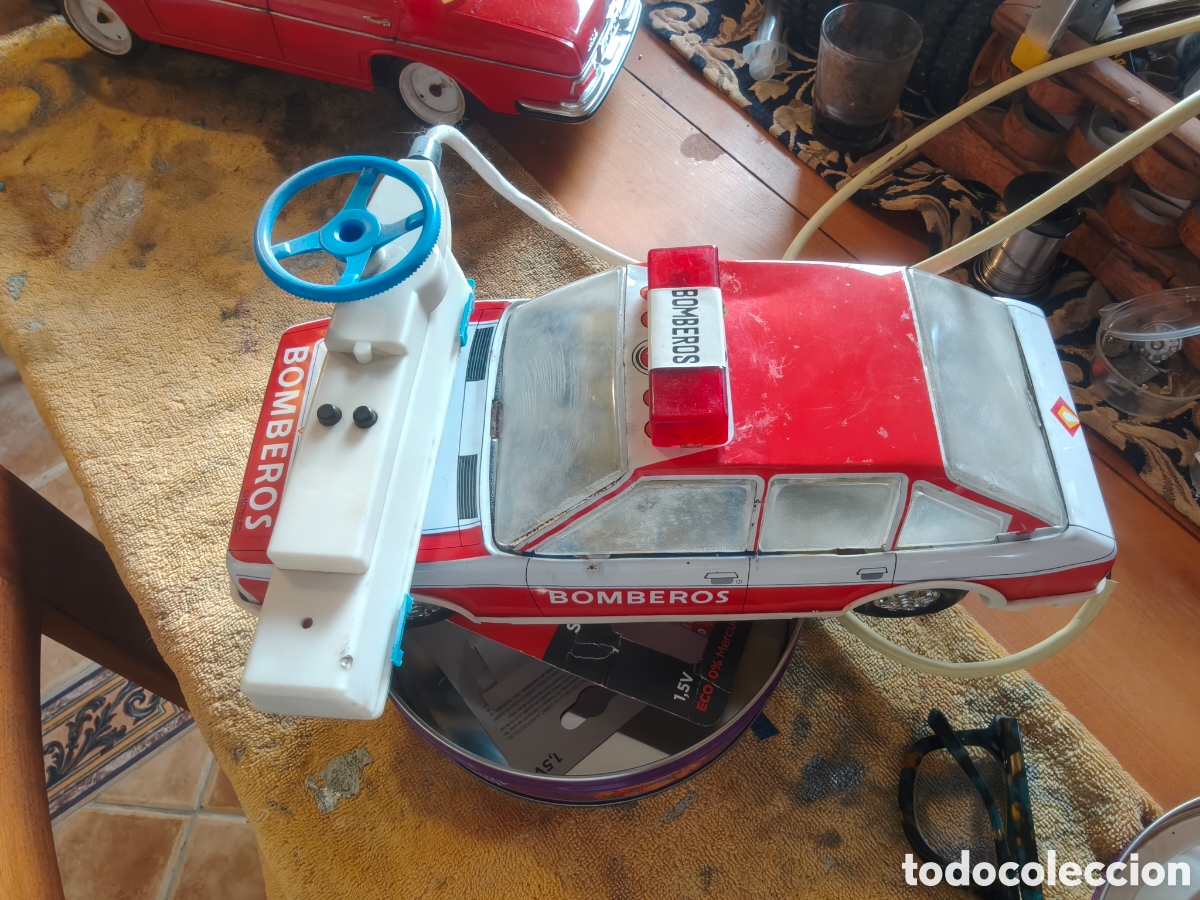 Juguetes antiguos Pay&aacute;: Coche bombero de paya - Foto 4