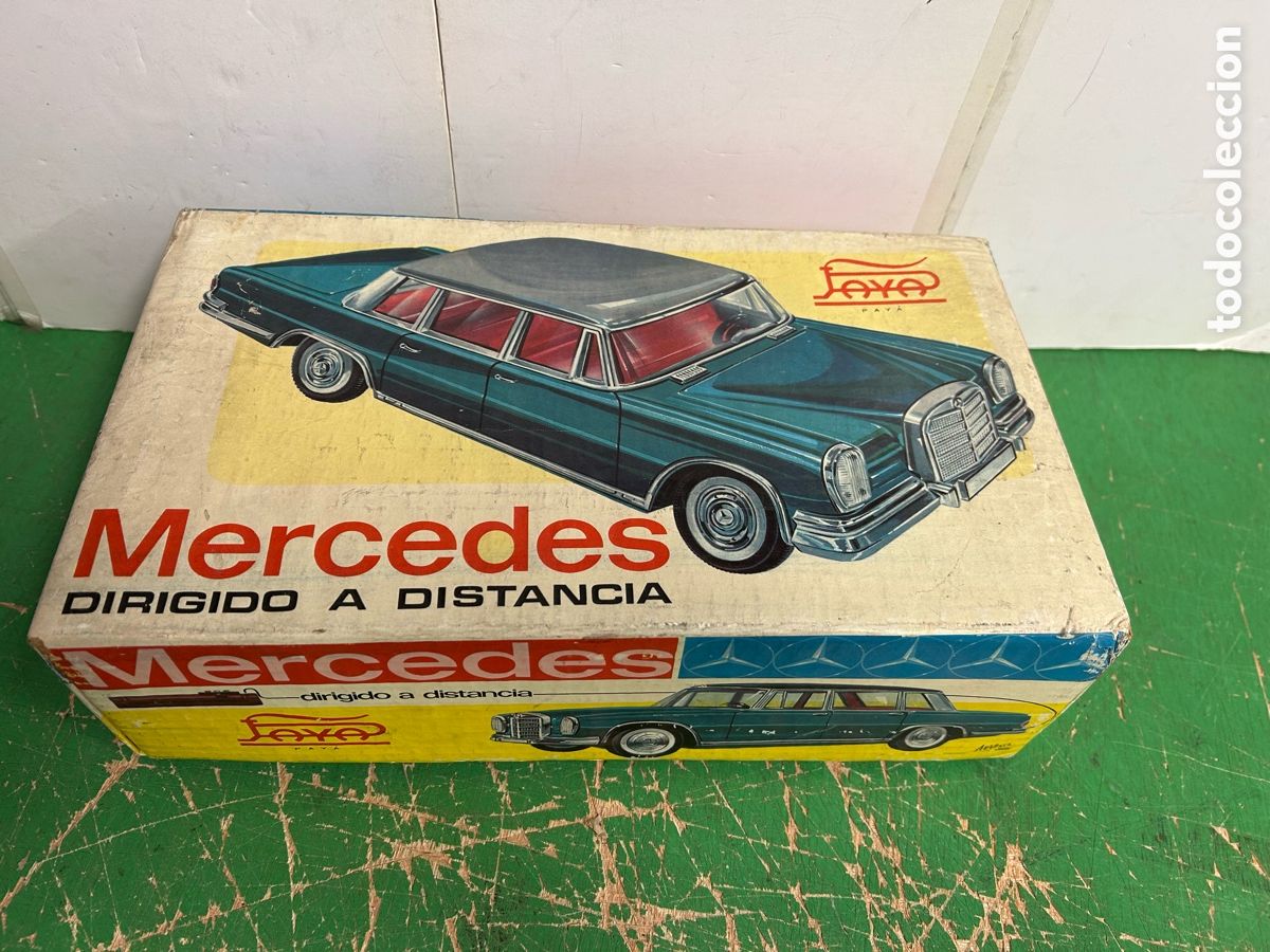 Juguetes antiguos Pay&aacute;: ANTIGUA CAJA VACIA DE PAYA MERCEDES 600
