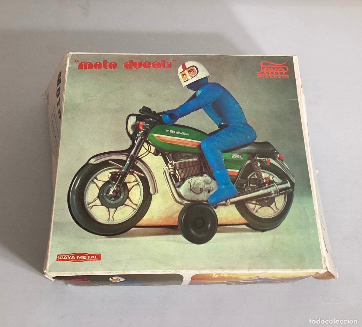 Juguetes antiguos Pay&aacute;: MOTO DUCATI, PAYA METAL, A FRICCION, REF 7035, EN CAJA. CC