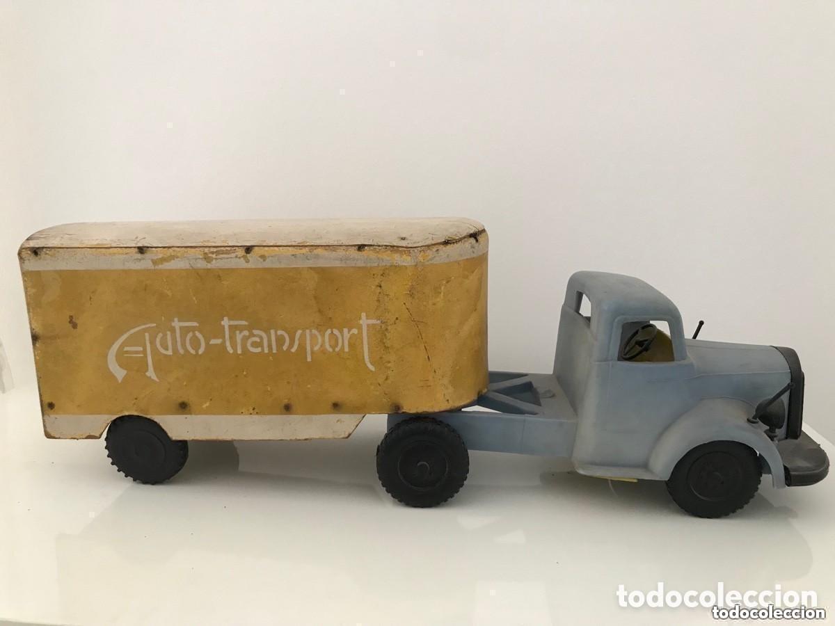 Pay&aacute; Old Toys: Cami&oacute;n de madera y pl&aacute;stico duro a&ntilde;os 50