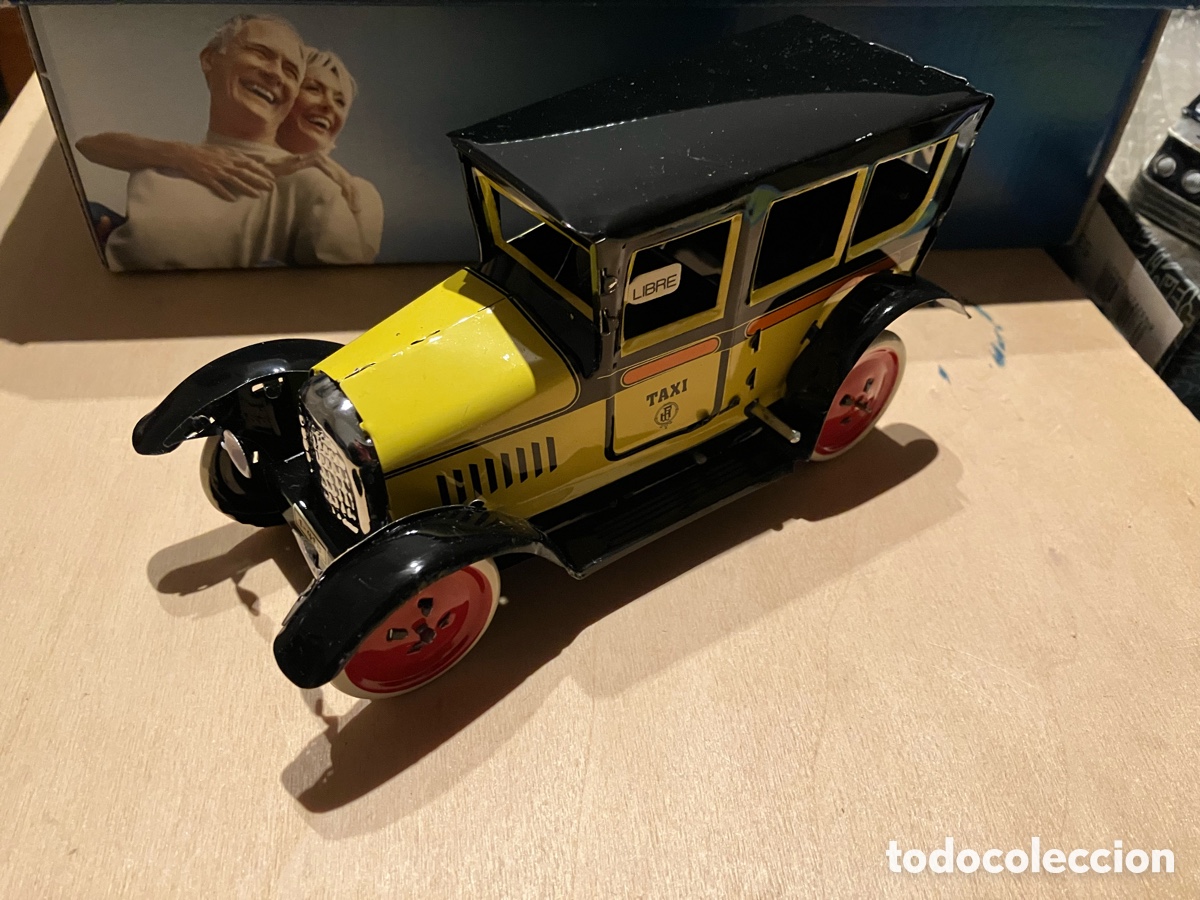 Juguetes antiguos Pay&aacute;: Taxi de Barcelona de Paya nuevo (reedici&oacute;n)
