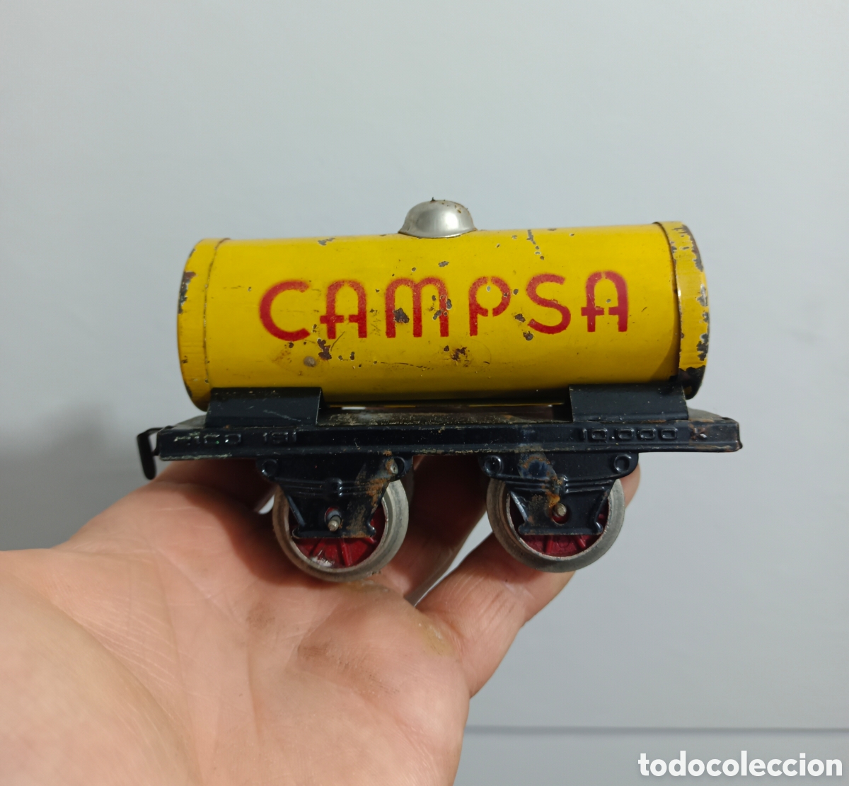 Juguetes antiguos Pay&aacute;: Antiguo vagon tren campsa rico tipo paya escala 0 a&ntilde;os 50