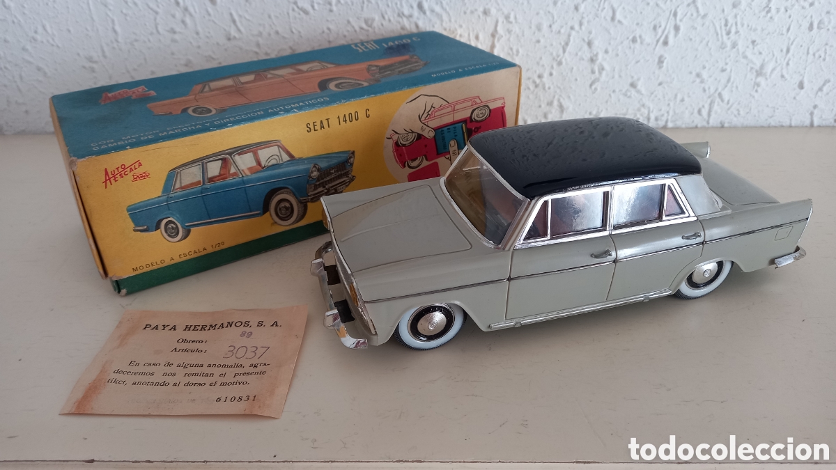 Juguetes antiguos Pay&aacute;: SEAT 1400 C. Escala 1/20. Marca: Pay&aacute;. En caja original