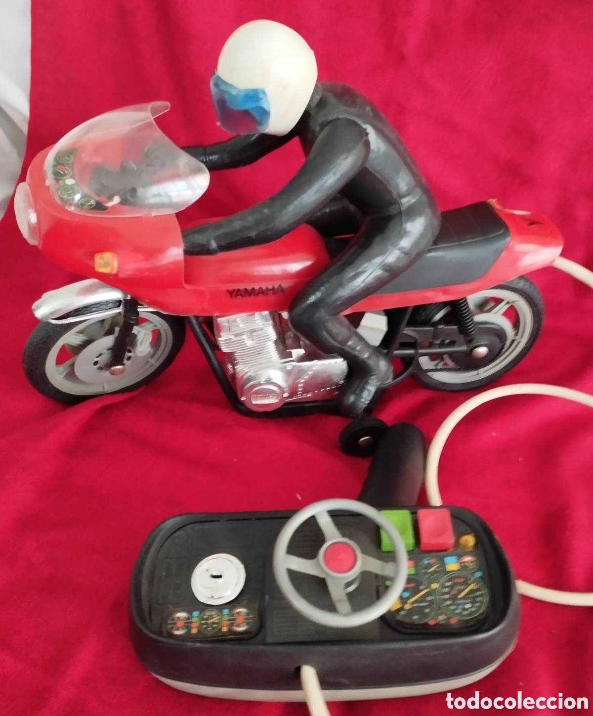 Juguetes antiguos Pay&aacute;: Antigua Moto Pay&aacute; teledirigida.