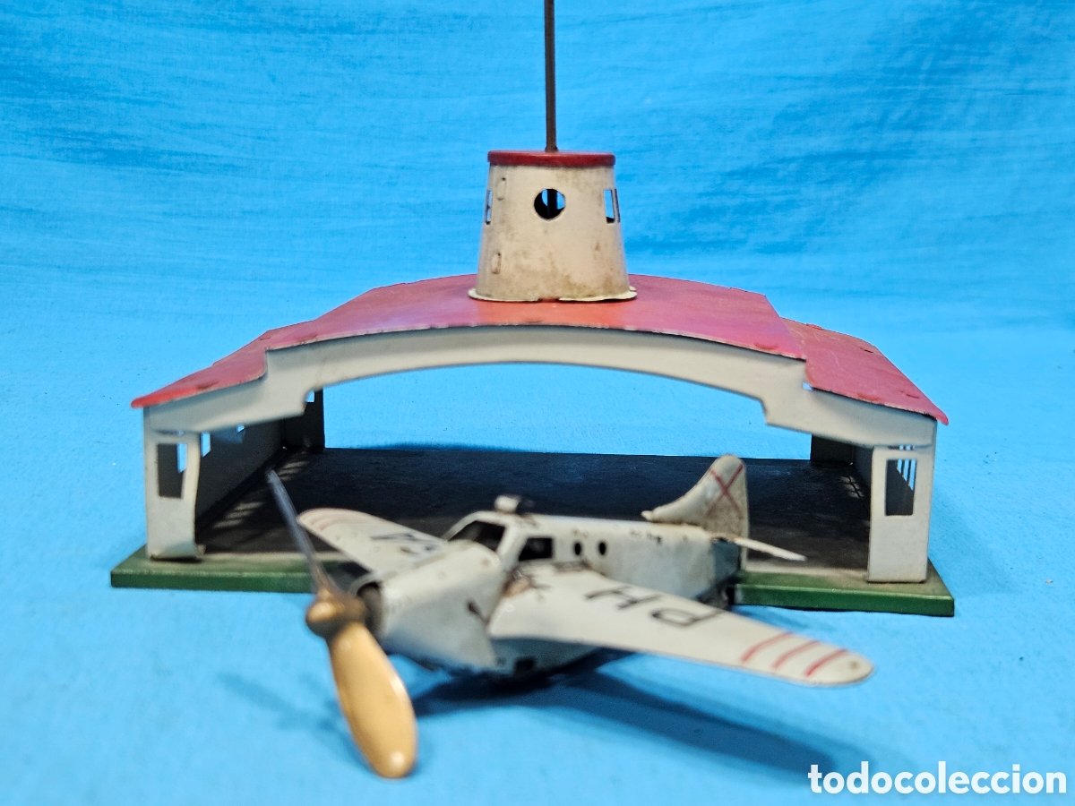 Juguetes antiguos Pay&aacute;: AVION Y HANGAR DE PAY&Aacute; - Foto 3