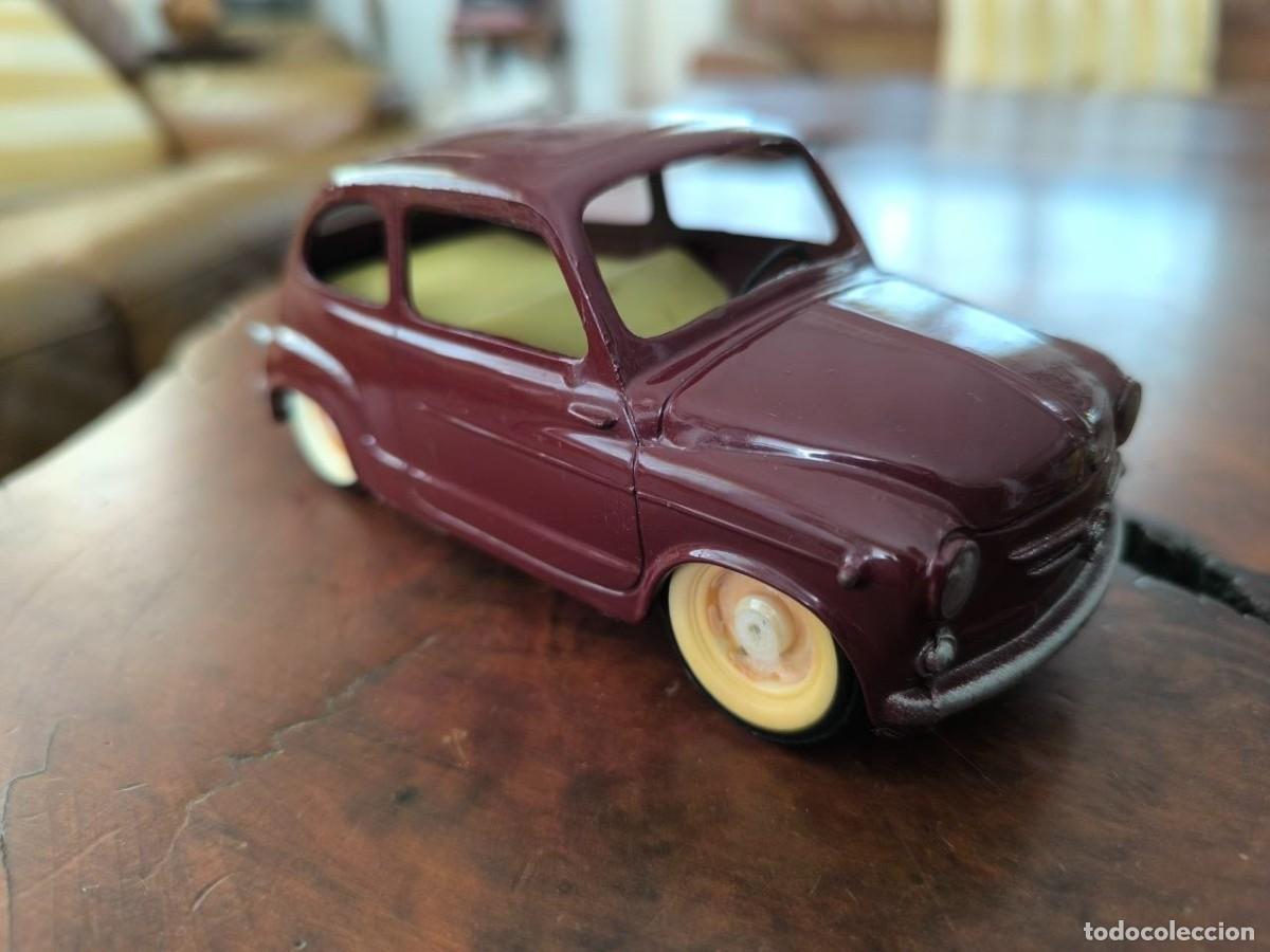 Juguetes antiguos Pay&aacute;: COCHE SEAT 600 DE PAYA COLOR GRANATE A&Ntilde;OS 60 MADE IN SPAIN EN MUY BUEN ESTADO