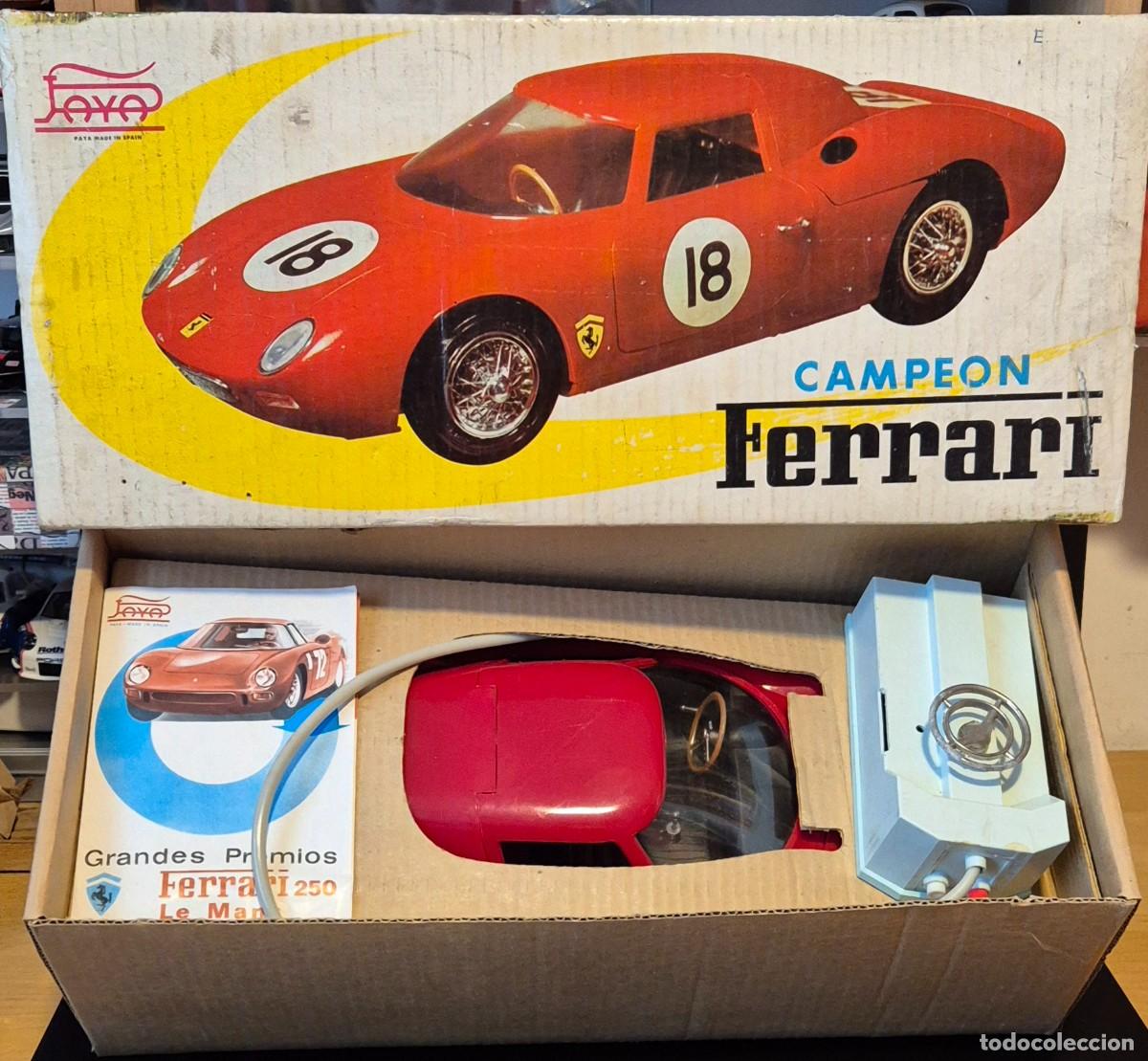 Juguetes antiguos Pay&aacute;: COCHE CAMPEON FERRARI PAYA EN CAJA ORIGINAL DESCONOZCO SI FUNCIONA O SI TIENE ALGUNA FALTA
