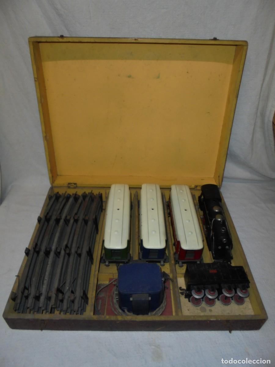 Juguetes antiguos Pay&aacute;: magnifico antiguo tren paya estaca 0