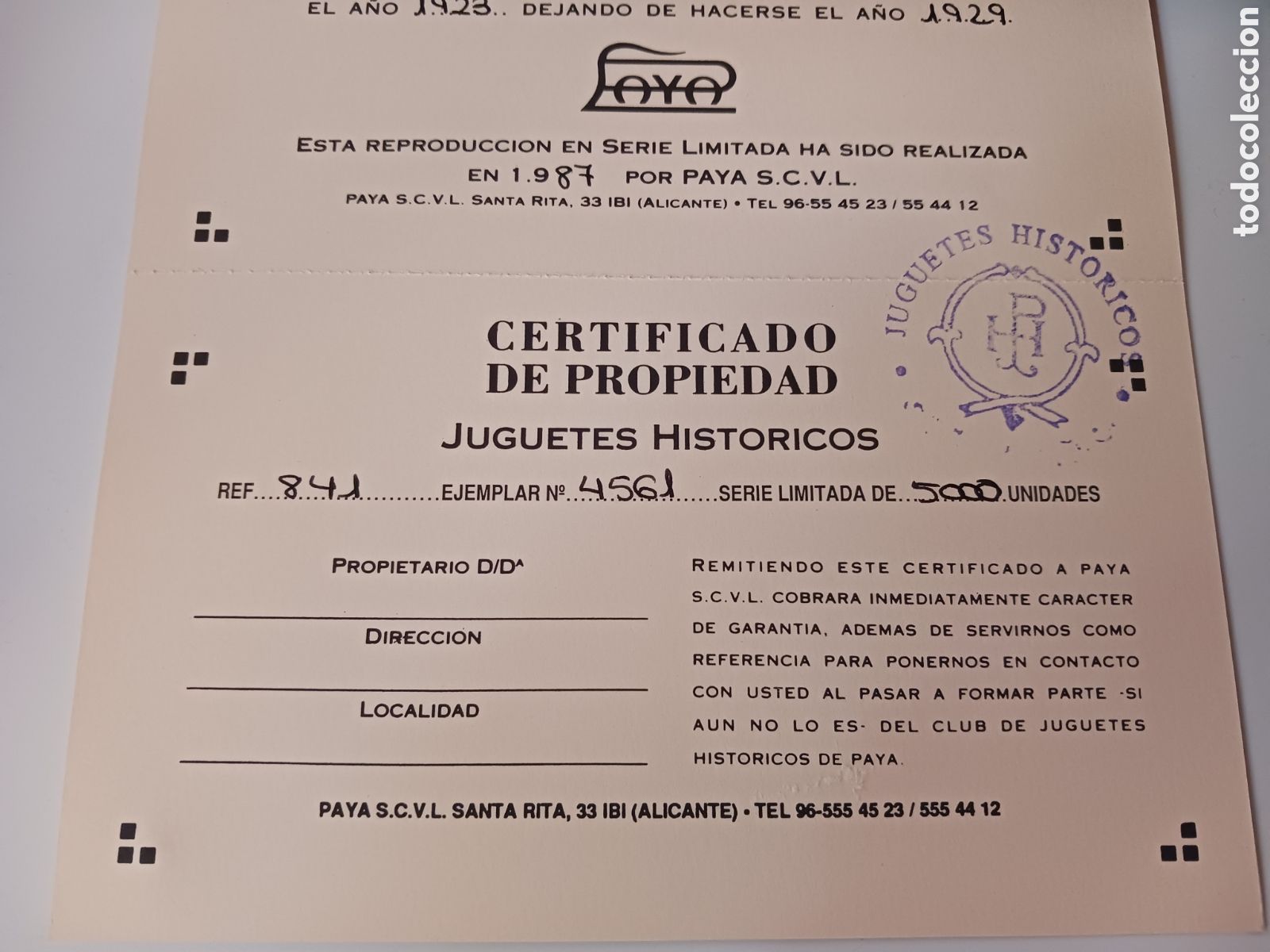 Juguetes antiguos Pay&aacute;: PAYA - modelo 841 - coche - Foto 5