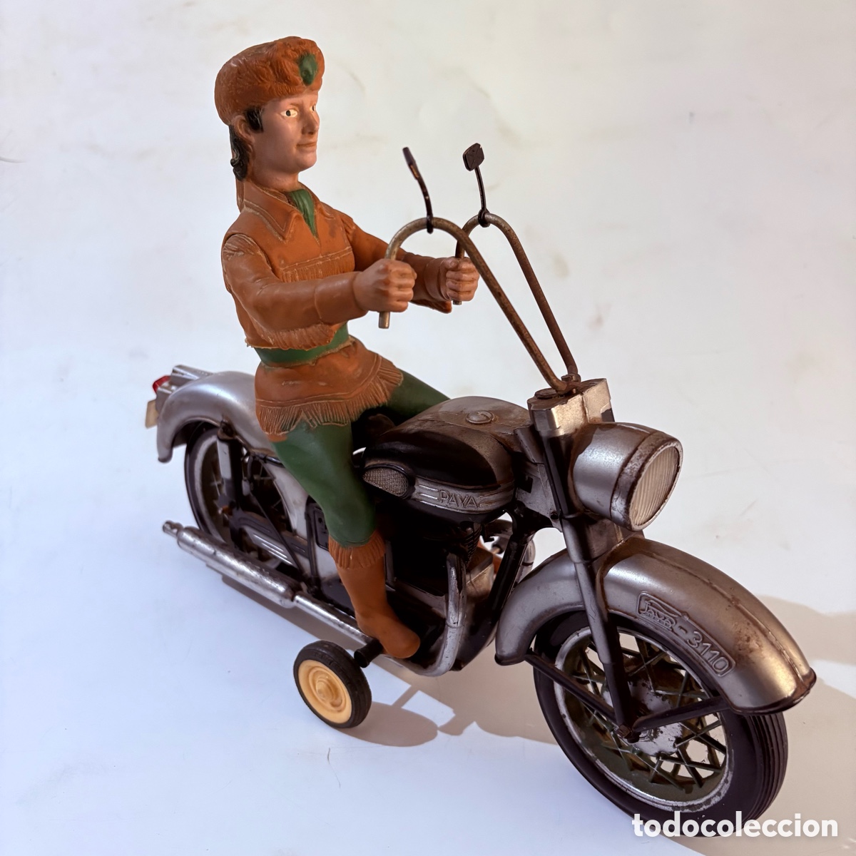 Juguetes antiguos Pay&aacute;: moto chopper friccion paya davy crockett ref 3110