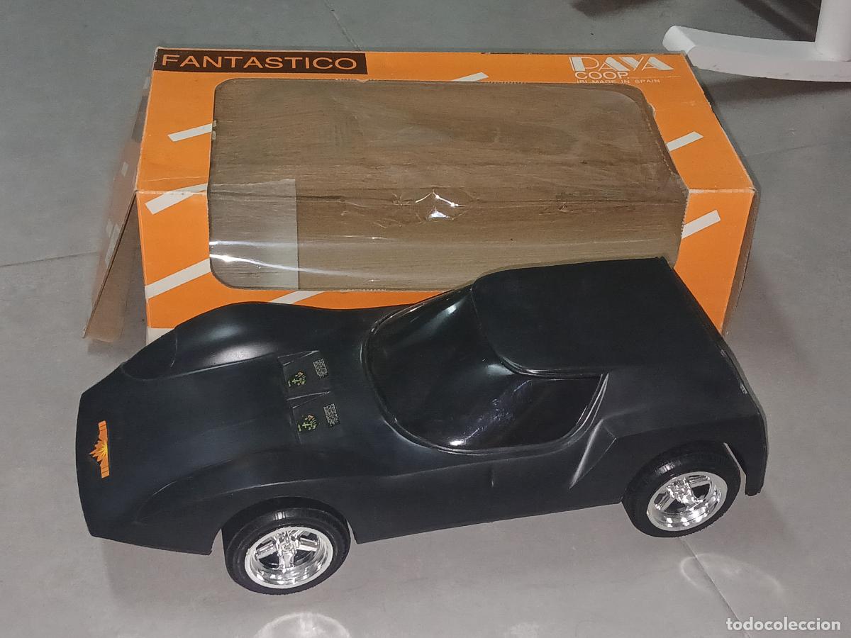 Juguetes antiguos Pay&aacute;: Juguete Pay&aacute;. Coche fant&aacute;stico retrofricci&oacute;n, a&ntilde;os 70-80, 30 cm de largo, nuevo en caja