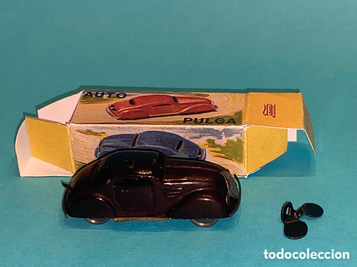 Juguetes antiguos Pay&aacute;: Coche pulga de PAYA, funcionando, en caja repro.