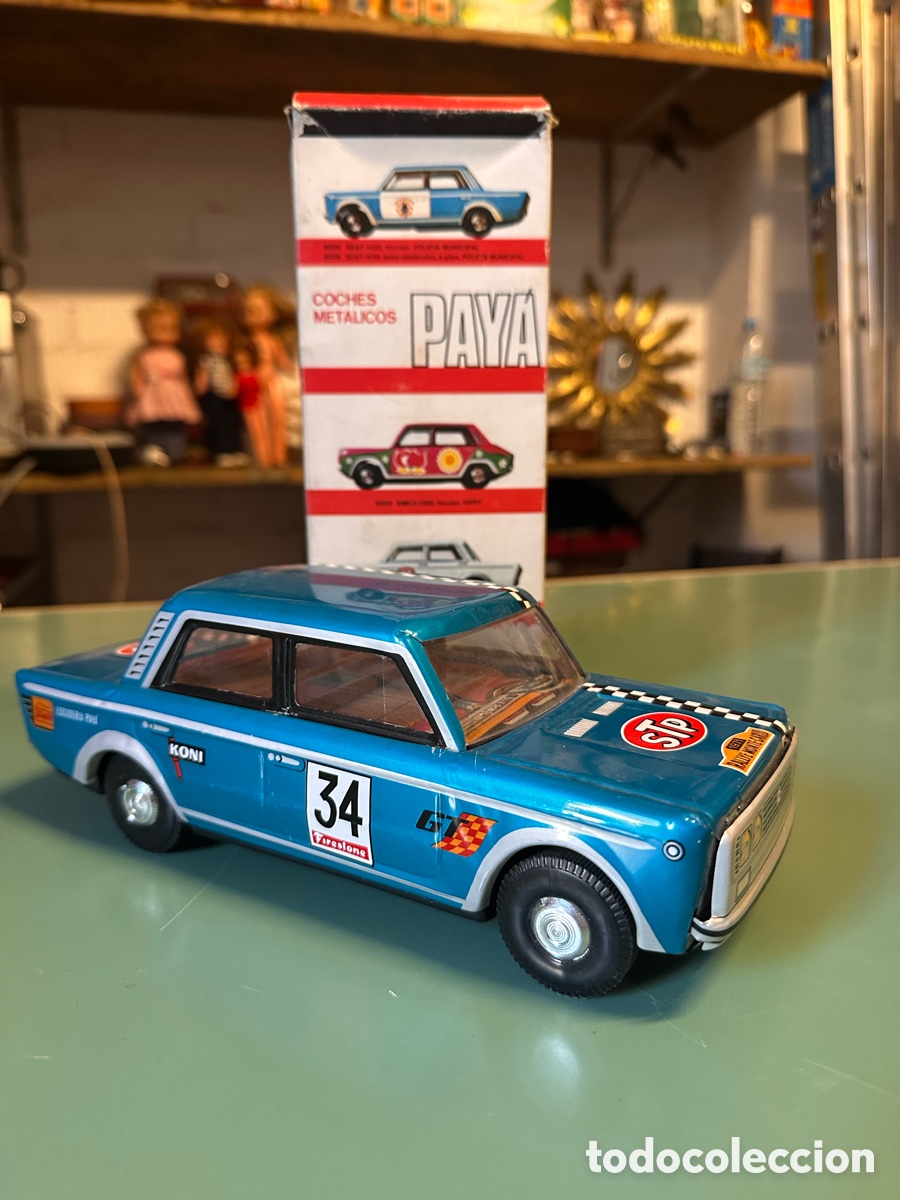 Juguetes antiguos Pay&aacute;: SEAT 1430 RALLY MONTECARLO ORIGINAL PAYA EN CHAPA A&Ntilde;OS 70. NUEVO A ESTRENAR.