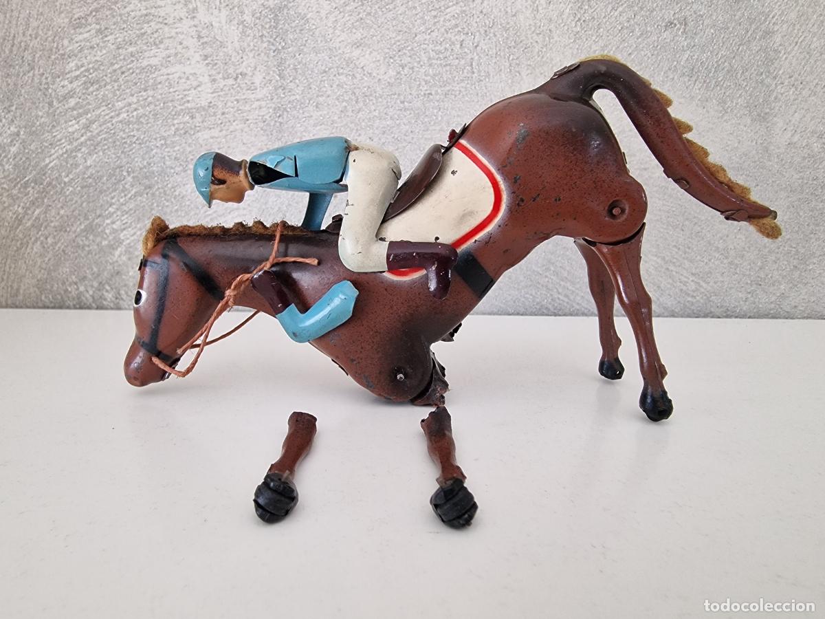 Juguetes antiguos Pay&aacute;: CABALLO DE CARRERAS PAY&Aacute;