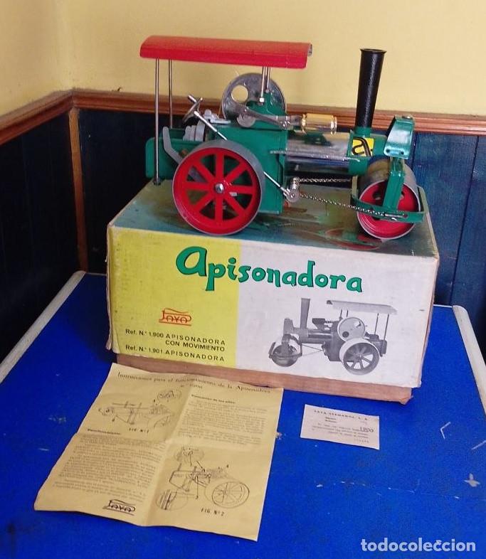 Juguetes antiguos Pay&aacute;: Apisonadora Pay&aacute; en caja modelo 1900 nueva sin uso