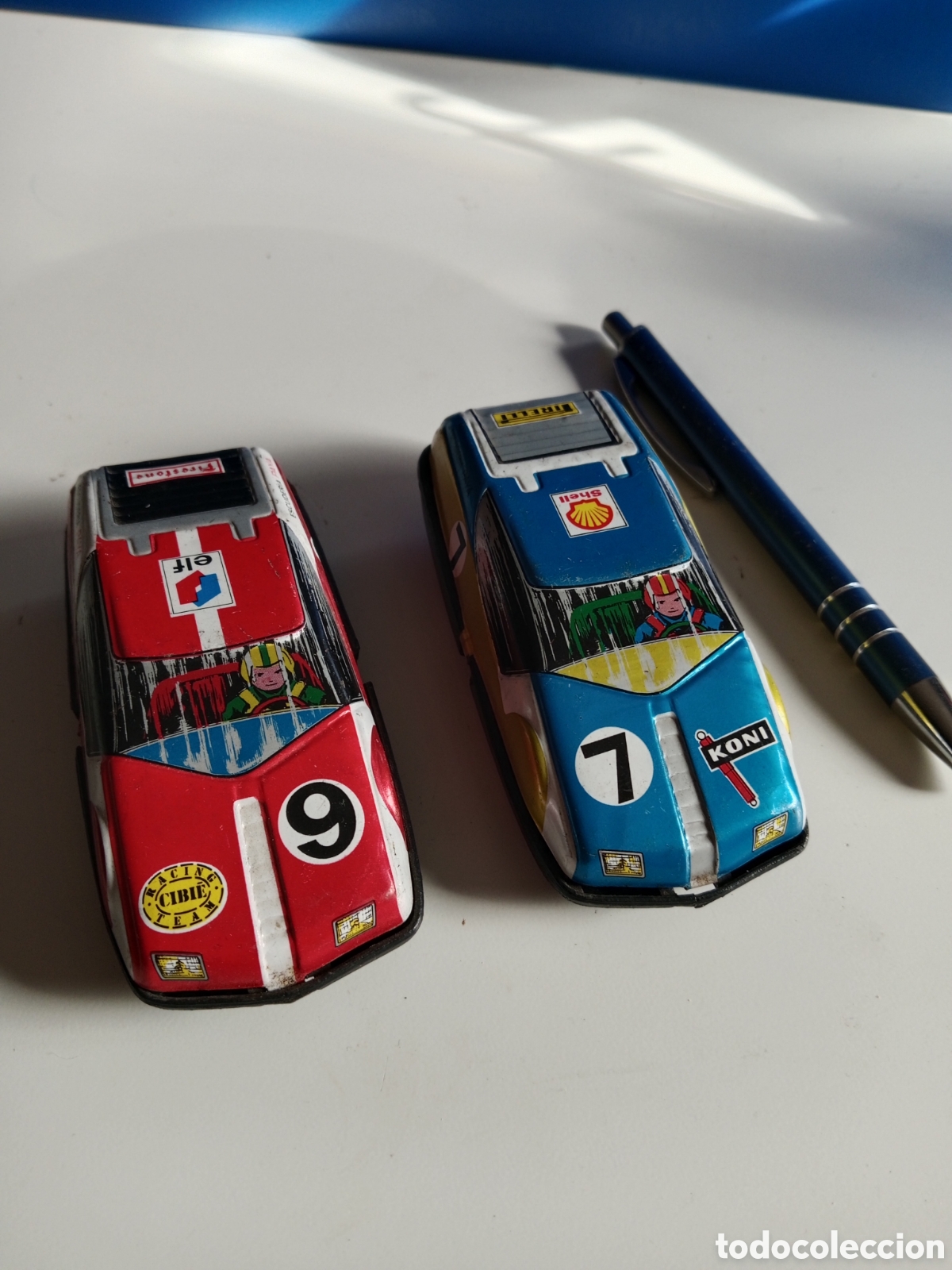 Juguetes antiguos Pay&aacute;: 2 COCHES PAY&Aacute; DE HOJALATA