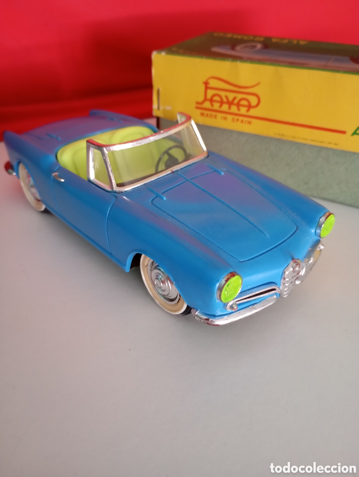 Juguetes antiguos Pay&aacute;: Paya Alfa Romeo Giulietta Spider escala 1:20 Ibi Alicante coche juguete antiguo retro fricci&oacute;n *