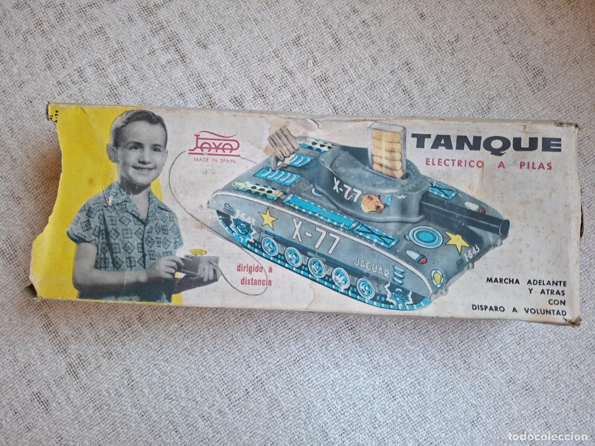 Juguetes antiguos Pay&aacute;: Tanque Jaguar X-77 Pay&aacute;, cabledirigido dispara balas. A&ntilde;os 70.