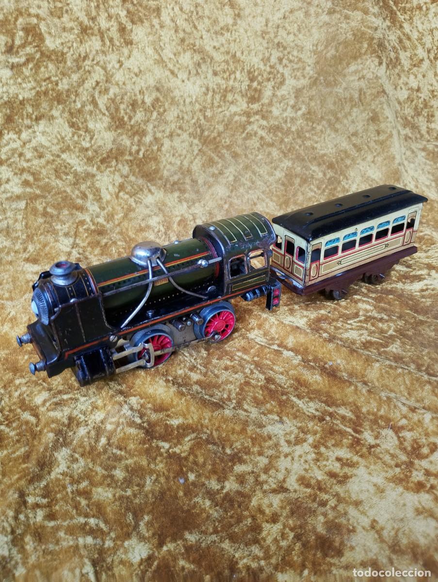 Juguetes antiguos Pay&aacute;: Legendaria locomotora de juguete Pay&aacute; (mod.896) de los a&ntilde;os treinta del pasado siglo, -el&eacute;ctrica- +