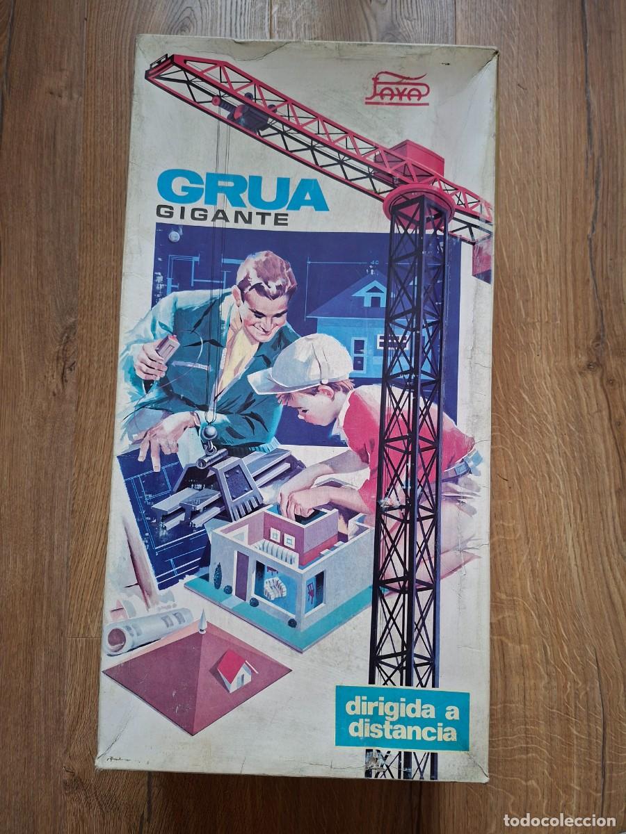 Juguetes antiguos Pay&aacute;: Gr&uacute;a Gigante el&eacute;ctrica de PAY&Aacute;, dirigida a distancia. Ref. 970. A&ntilde;os 70