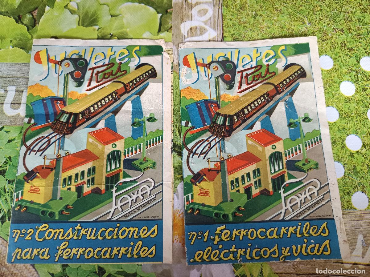 Juguetes antiguos Pay&aacute;: CATALOGOS PAYA RAI FERROCARRILES ELECTRICOS Y VIAS N&ordm; 1 Y N&ordm; 2 CONSTRUCCIONES PARA FERROCARRILES