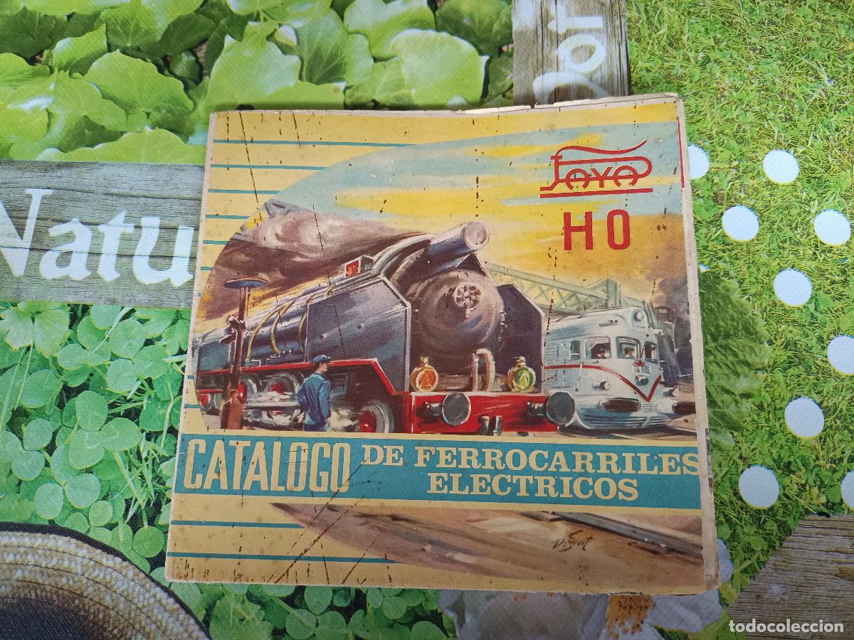 Juguetes antiguos Pay&aacute;: CAT&Aacute;LOGO DE FERROCARRILES EL&Eacute;CTRICOS HO DE PAY&Aacute; A&Ntilde;O 1960 - DESPLEGABLE