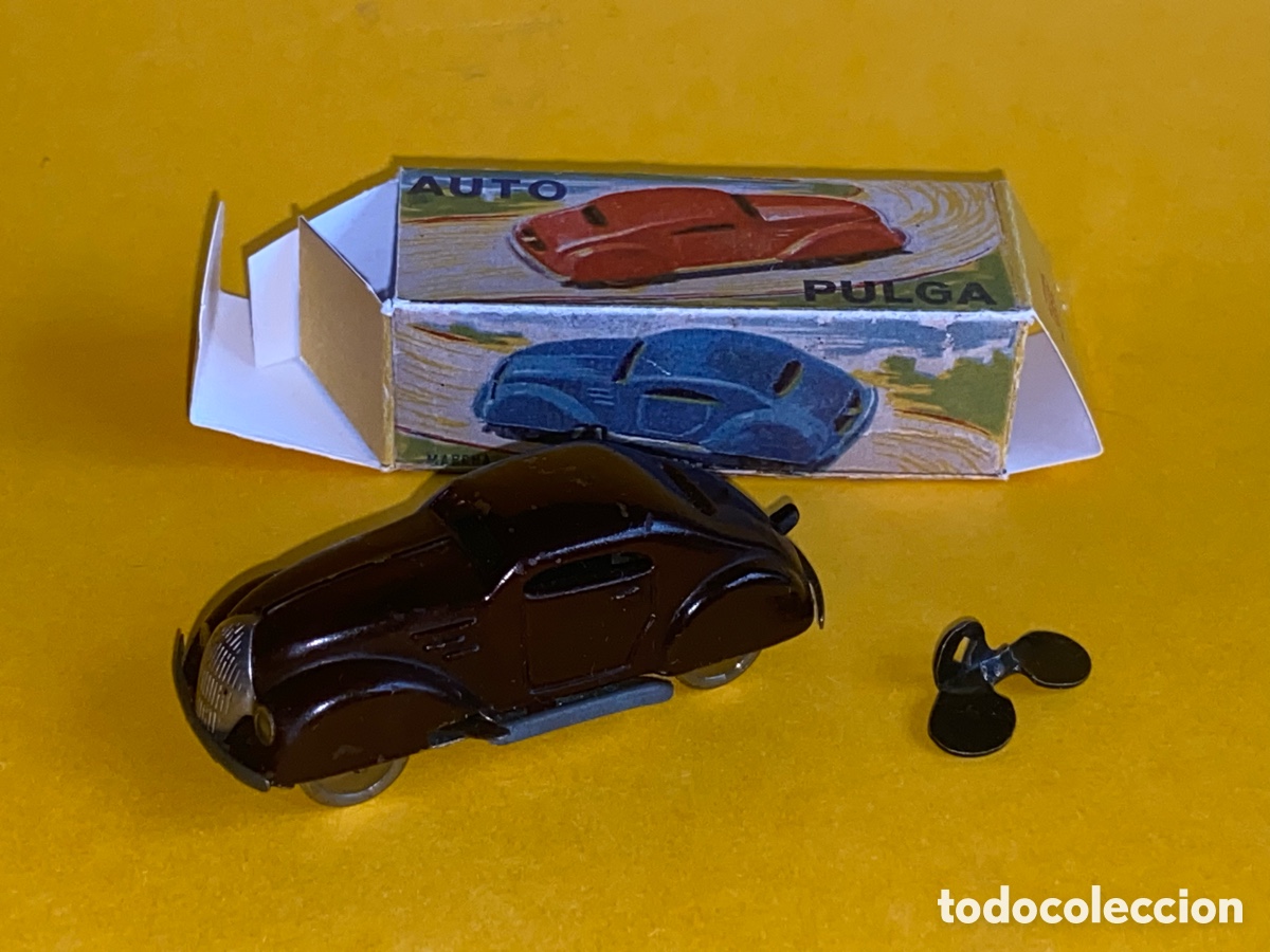 Pay&aacute; Old Toys: Coche pulga de PAYA, funcionando, en caja repro.