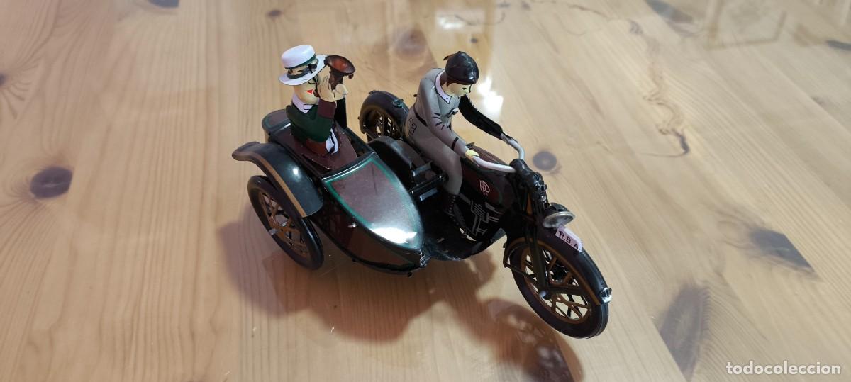 Juguetes antiguos Pay&aacute;: MOTO CON SIDECAR PAYA , REPRODUCCION ALTAYA