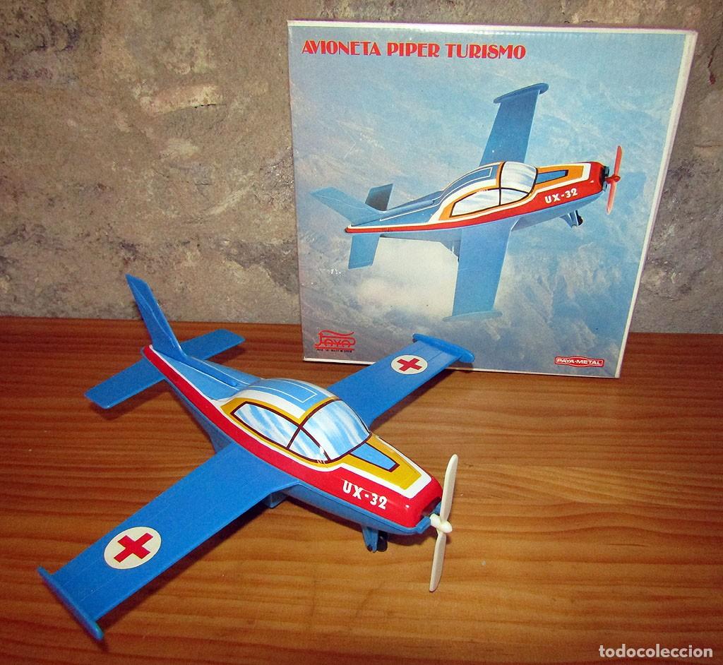 Juguetes antiguos Pay&aacute;: ANTIGUA AVIONETA PIPER TURISMO DE PAYA - NUEVA Y EN SU CAJA ORIGINAL - PLASTICO Y METAL - A&Ntilde;OS 80