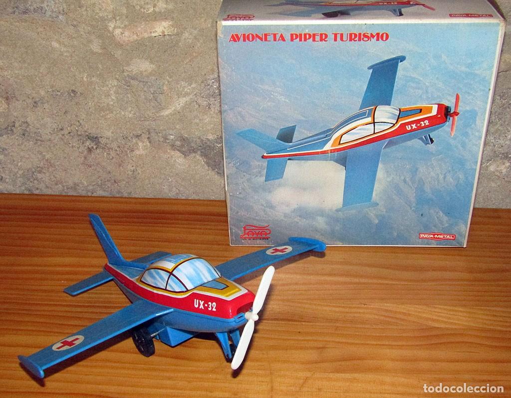 Pay&aacute; Old Toys: ANTIGUA AVIONETA PIPER TURISMO DE PAYA - NUEVA Y EN SU CAJA ORIGINAL - PLASTICO Y METAL - A&Ntilde;OS 80