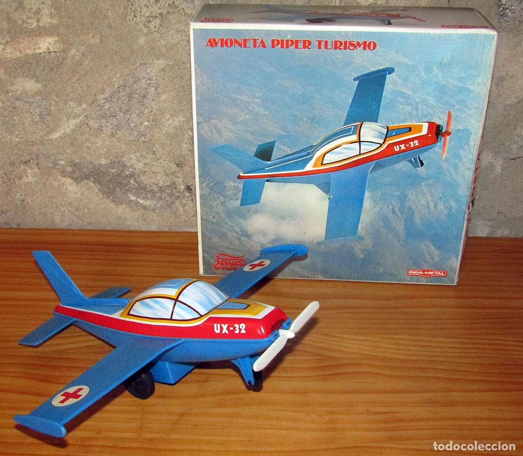 Juguetes antiguos Pay&aacute;: ANTIGUA AVIONETA PIPER TURISMO DE PAYA - NUEVA Y EN SU CAJA ORIGINAL - PLASTICO Y METAL - A&Ntilde;OS 80