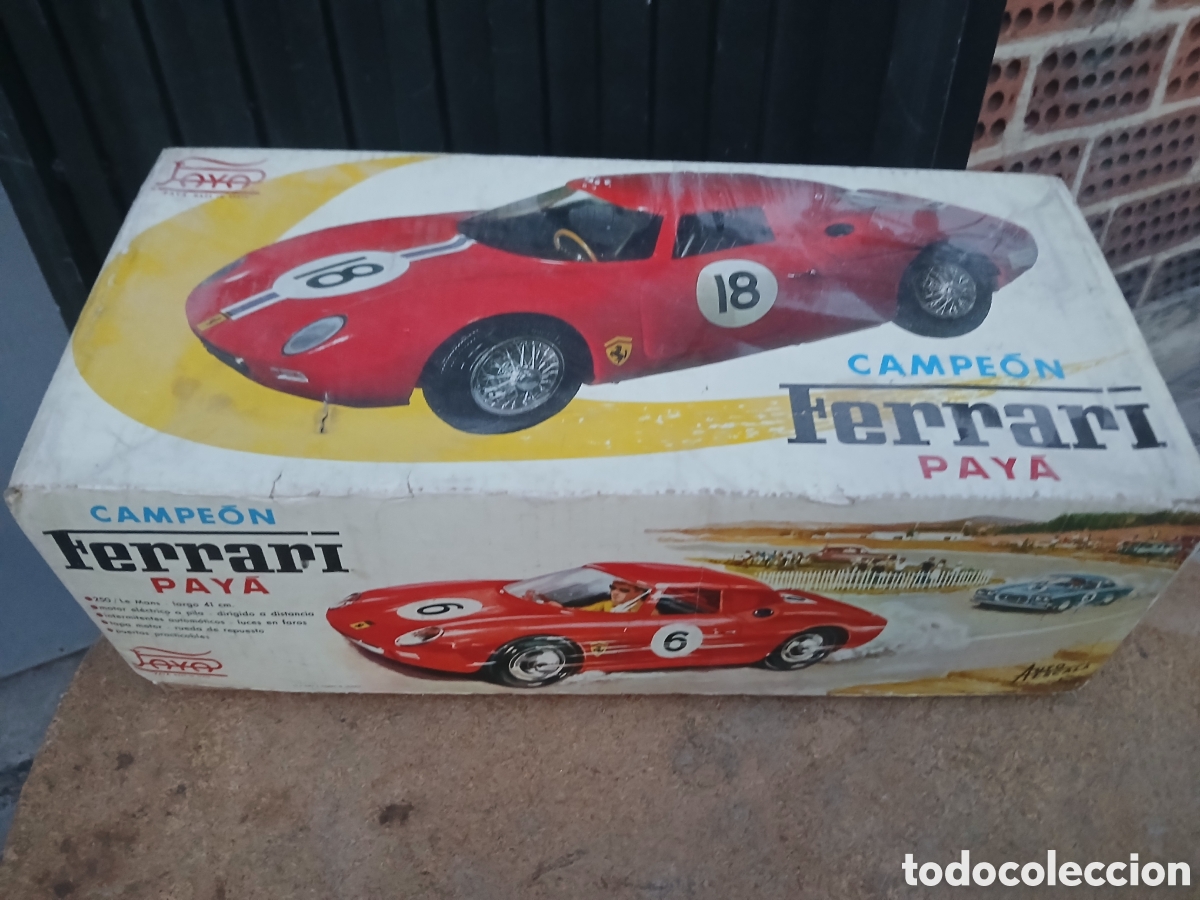 Juguetes antiguos Pay&aacute;: FERRARI CAMPE&Oacute;N DE PAY&Aacute; EN CAJA ORIGINAL.