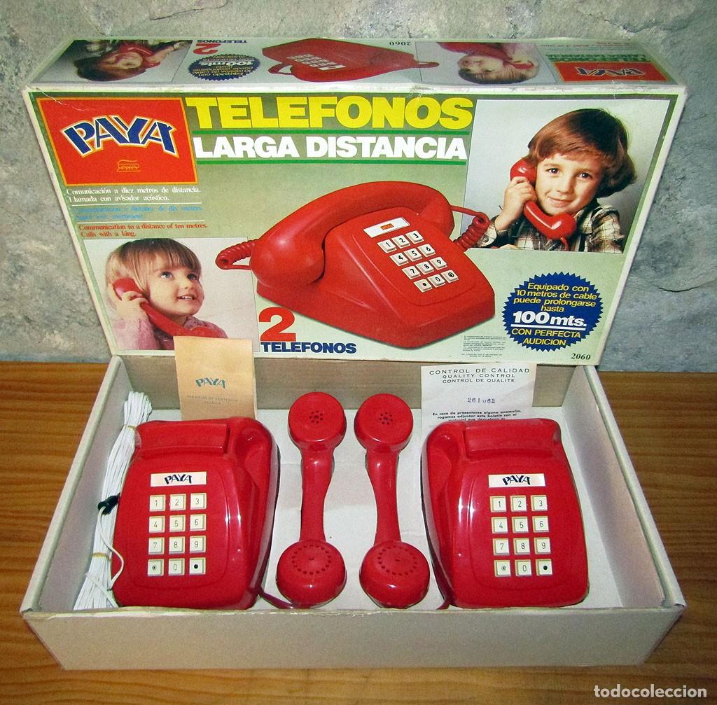 Juguetes antiguos Pay&aacute;: ANTIGUOS TELEFONOS LARGA DISTANCIA DE PAYA - NUEVOS Y EN SU CAJA ORIGINAL - PERFECTO ESTADO