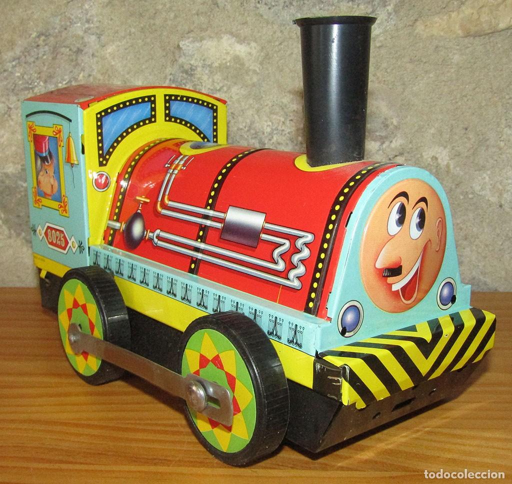 Juguetes antiguos Pay&aacute;: ANTIGUA LOCOMOTORA CHU-CHU DE PAYA .- FUNCIONANDO - FRICCION - HOJALATA - NUEVA - A&Ntilde;OS 70