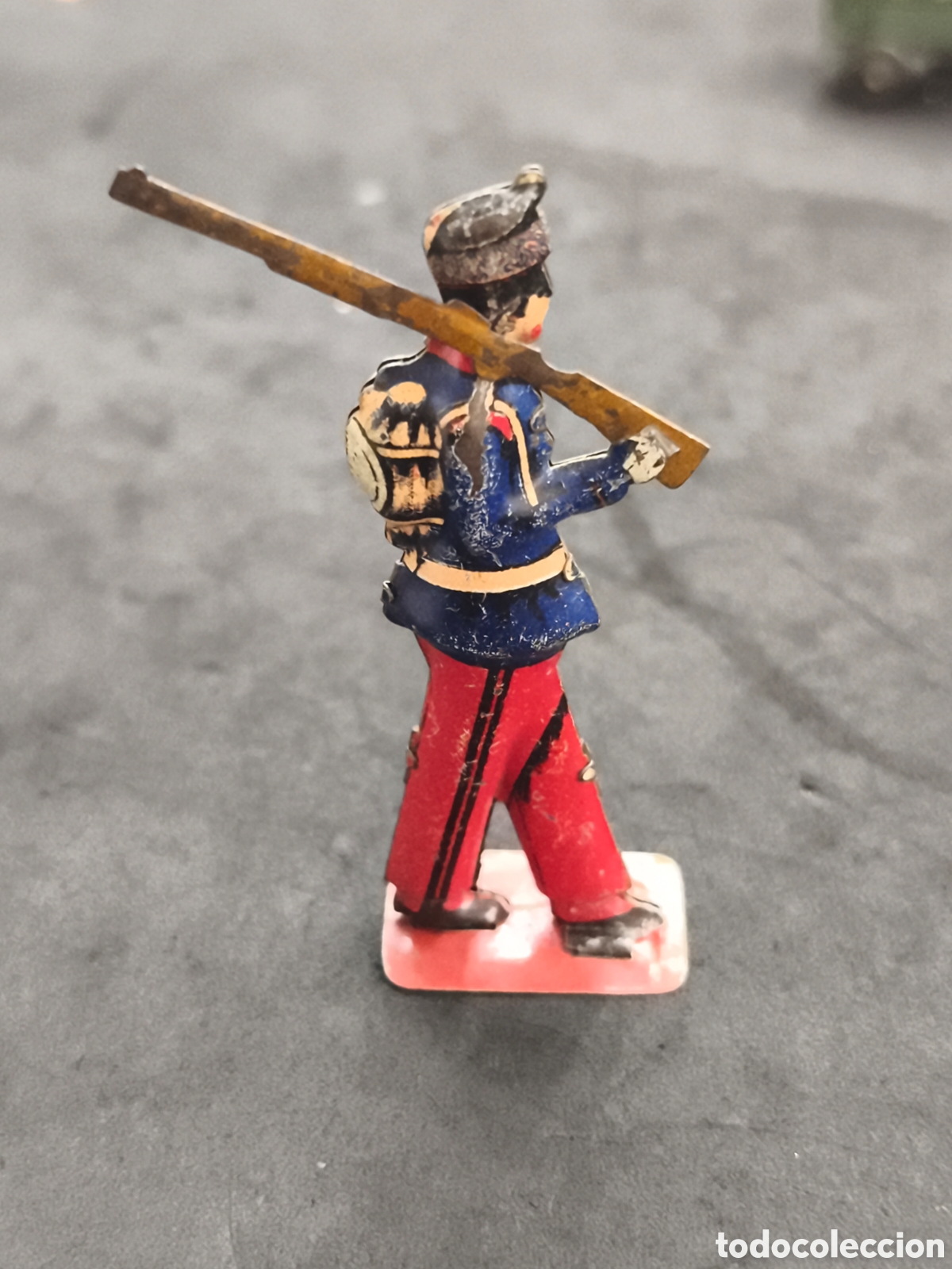 Juguetes antiguos Pay&aacute;: Soldado infanter&iacute;a ejercito espa&ntilde;ol, hojalata, Pay&aacute; Ibi Spain, original a&ntilde;os 30-40.