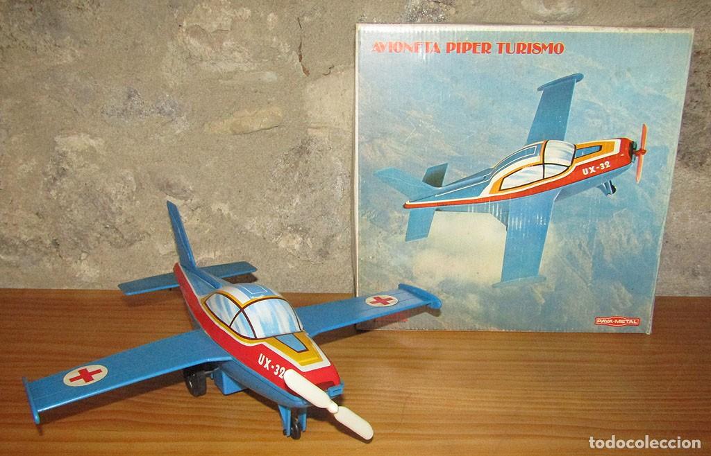 Juguetes antiguos Pay&aacute;: ANTIGUA AVIONETA PIPER TURISMO DE PAYA - NUEVA Y EN SU CAJA ORIGINAL - PLASTICO Y METAL - A&Ntilde;OS 80