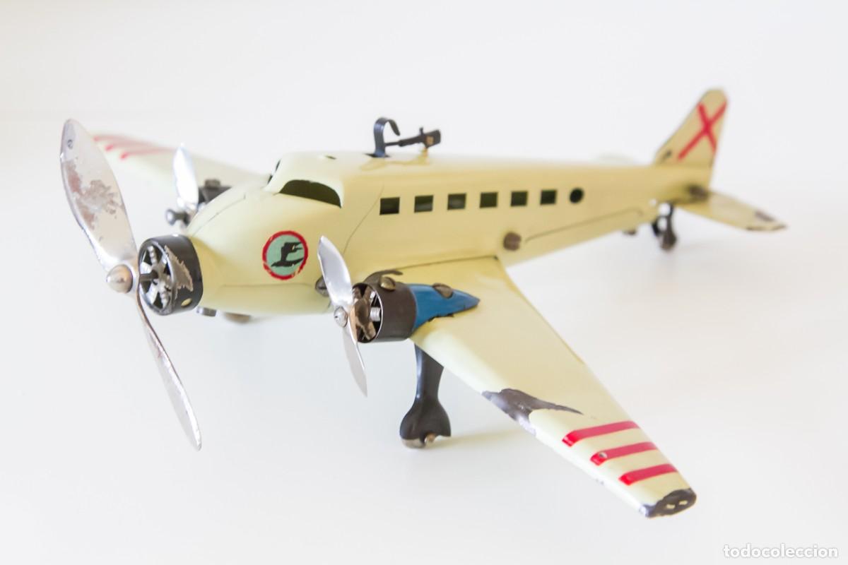 Juguetes antiguos Pay&aacute;: CONSTRUCCIONES PAYA, AVION TRANSPORTE BOMBARDERO LIGERO MET&Aacute;LICO DESMONTABLE A&Ntilde;O 1945