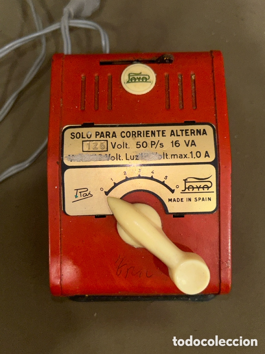Juguetes antiguos Pay&aacute;: TRANSFORMADOR DE PAYA A&Ntilde;OS 50 *VER FOTOS*