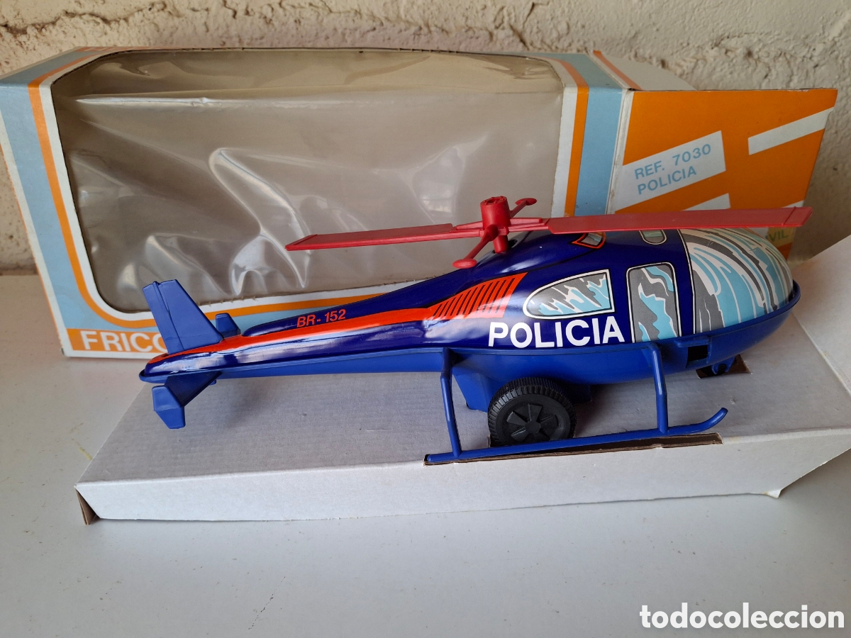 Jouets anciens Pay&aacute;: HELICOPTERO POLICIA A FRICCION DE PAYA