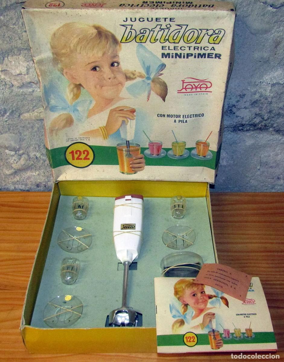 Juguetes antiguos Pay&aacute;: ANTIGUA JUGUETE BATIDORA ELECTRICA MINIPIMER DE PAYA - NUEVA Y EN SU CAJA -