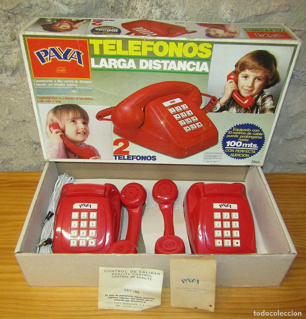 Juguetes antiguos Pay&aacute;: ANTIGUOS TELEFONOS LARGA DISTANCIA DE PAYA - NUEVOS Y EN SU CAJA ORIGINAL - PERFECTO ESTADO