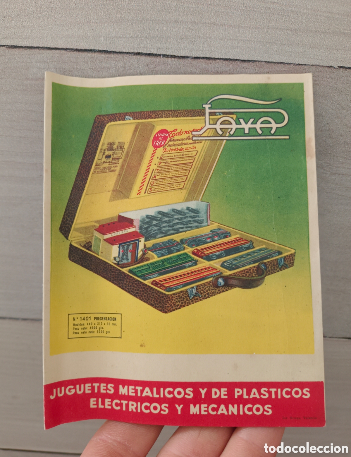 Juguetes antiguos Pay&aacute;: Antiguo catalogo , folleto juguetes hojalata y trenes paya a&ntilde;os 50