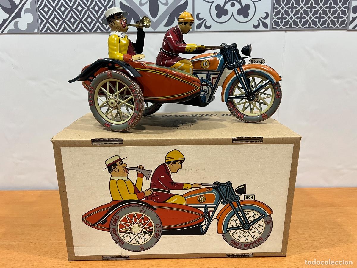 Juguetes antiguos Pay&aacute;: PAYA MOTO SIDECAR TUF-TUF REPLICA A&Ntilde;O 1985 MODELO I-978