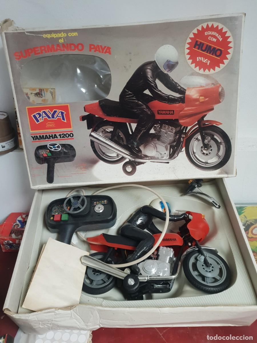 Juguetes antiguos Pay&aacute;: Moto yamaha 1200 paya sin usar pero con tara