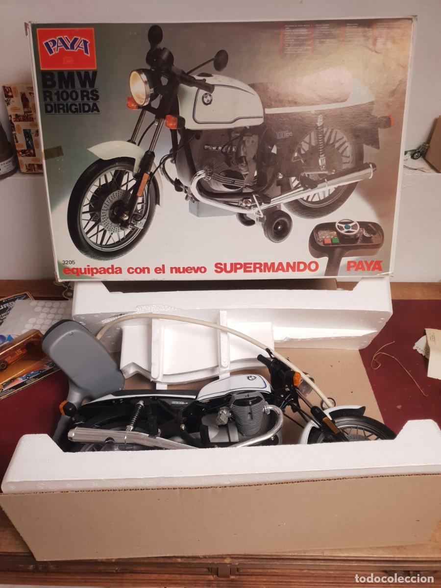 Juguetes antiguos Pay&aacute;: Moto BMW R 100 RS DIRIGIDA DE PAYA EN BLANCA NUEVA DE TIENDA NO PROBRADA