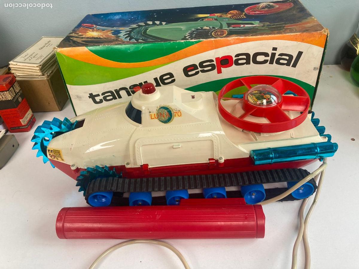 Giocattoli antichi Pay&aacute;: TANQUE ESPACIAL, PAYA - FUNCIONA PERFECTAMENTE, CAJA ORIGINAL