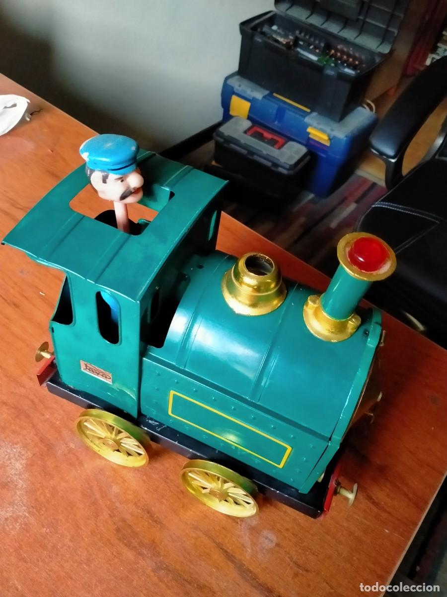 Juguetes antiguos Pay&aacute;: LOCOMOTORA PAYA A&Ntilde;OS 60 FUNCIONANDO
