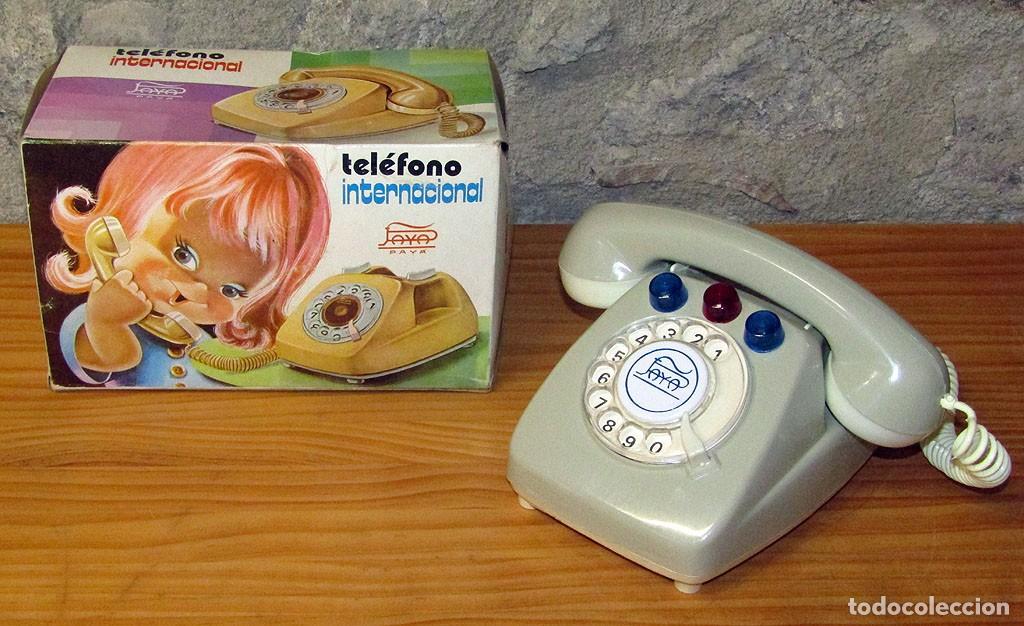 Juguetes antiguos Pay&aacute;: ANTIGUO TEL&Eacute;FONO INTERNACIONAL DE PAY&Aacute; - NUEVO Y EN SU CAJA ORIGINAL - A&Ntilde;OS 70