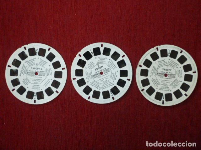 Juguetes antiguos: VIEW MASTER 3 DE SNOOPY. A&Ntilde;O 1969. - Foto 1