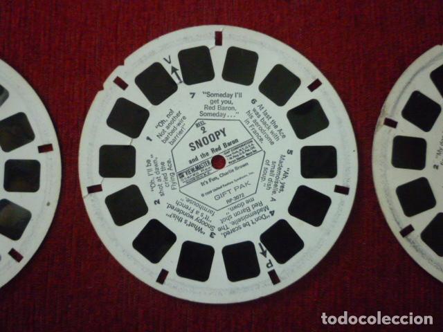 Juguetes antiguos: VIEW MASTER 3 DE SNOOPY. A&Ntilde;O 1969. - Foto 2